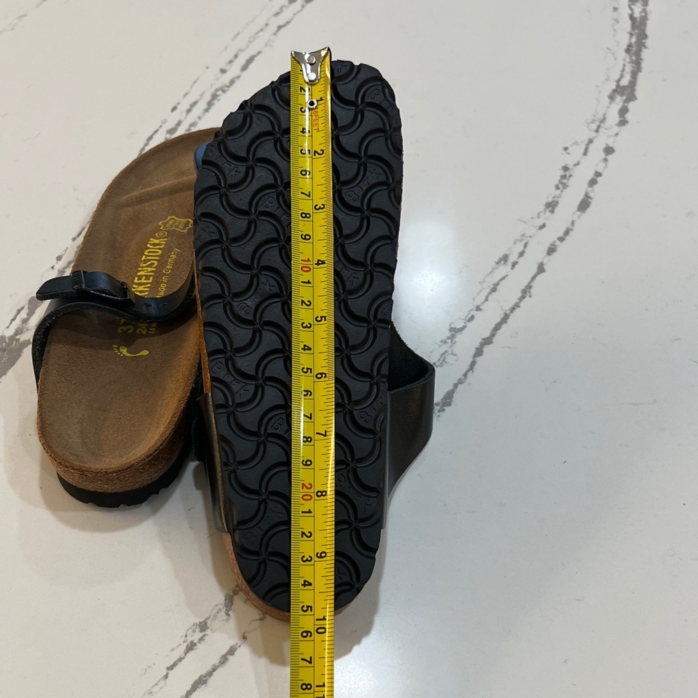 Birkenstock Gizeh Birko-Flor Slide Black Sandals size 37 EU/ 6.5 US - Picture 11 of 15